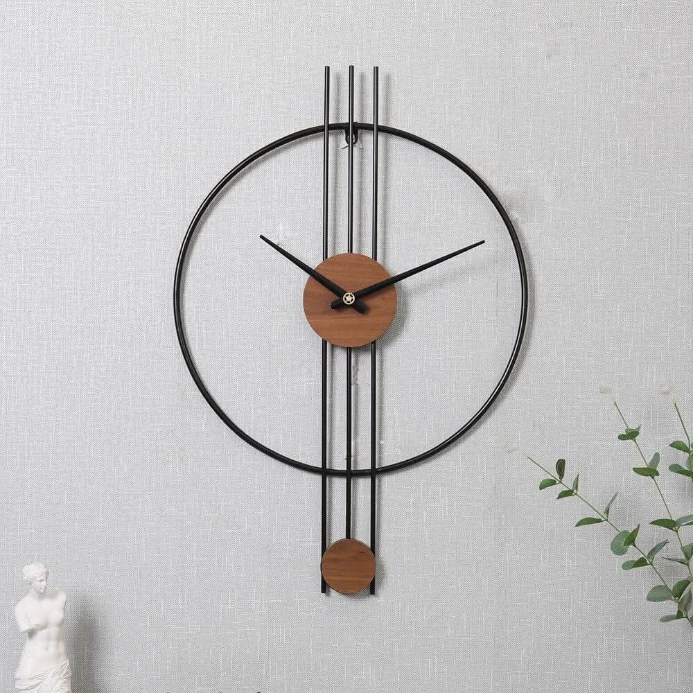 ZORIELLE Skyline Wanduhr Metallrahmen Minimalistisches Design Wohnaccessoire – Bild 6